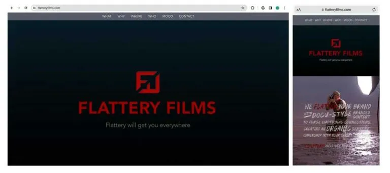 Flattery Films – A Sleek Digital Home for Hollywood Storytellers: a modern WordPress site that reflects their sophistication and experience