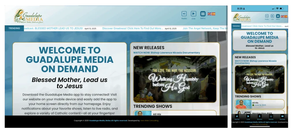 Guadalupe Media Belize – Streaming Faith Across Borders